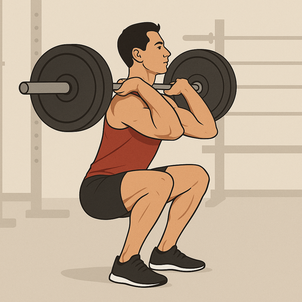 Exécution du Front squat