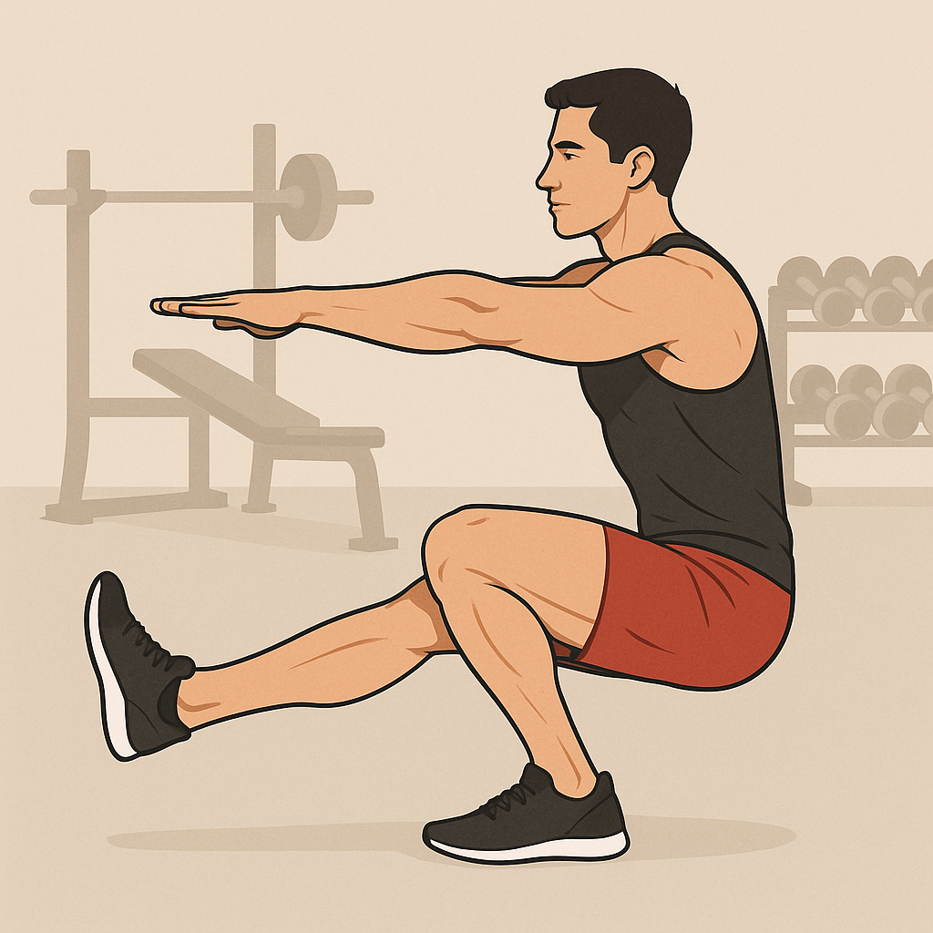 Exécution du Pistol squat