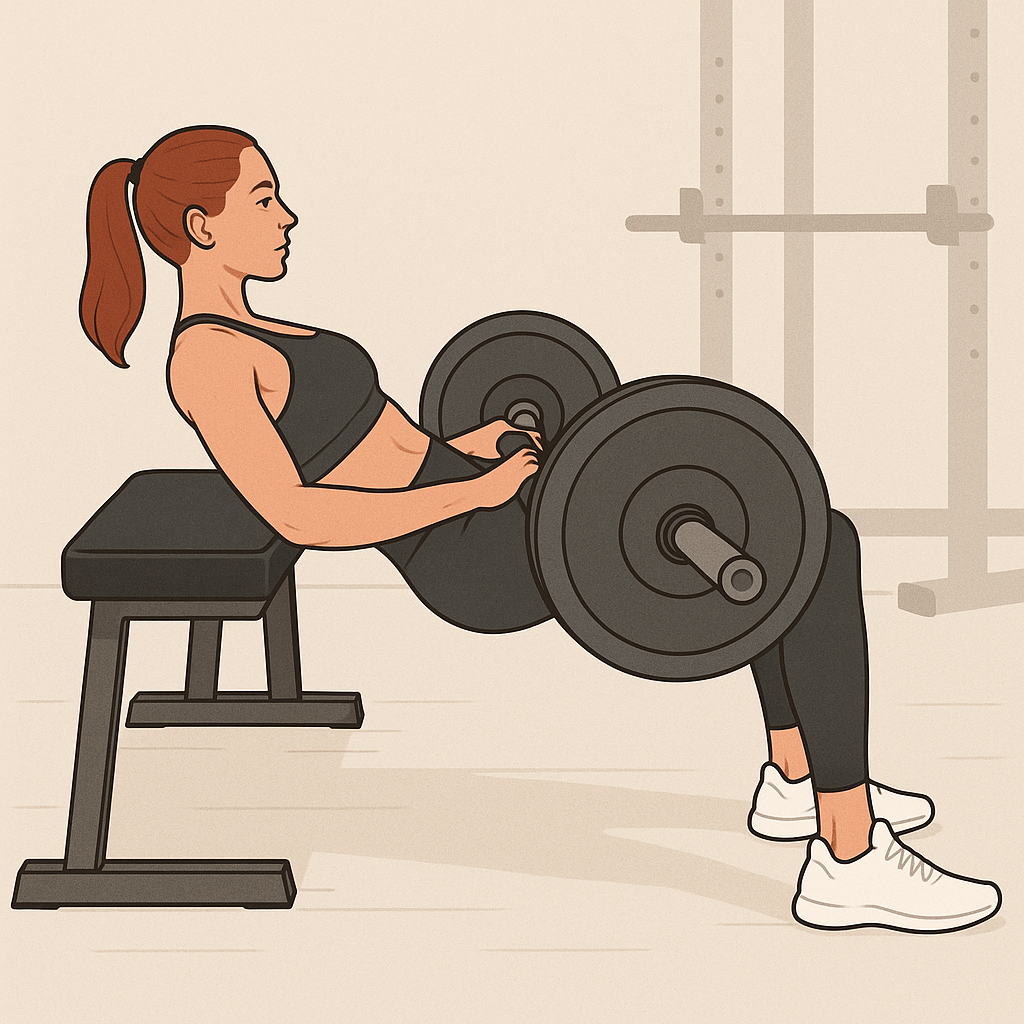 Exécution du Hip thrust barre