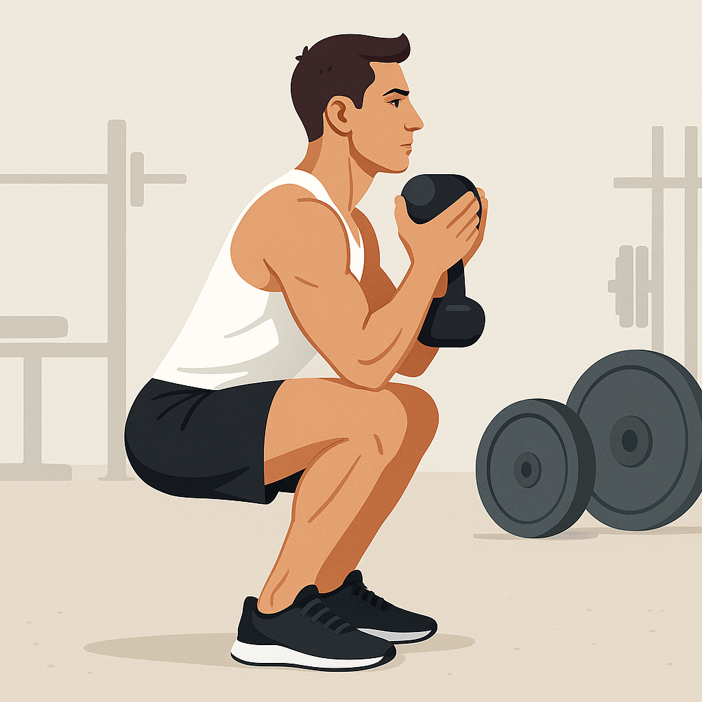 Exécution du Goblet squat
