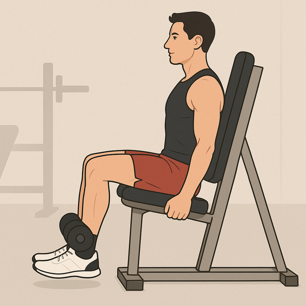 Exécution du Leg curl assis